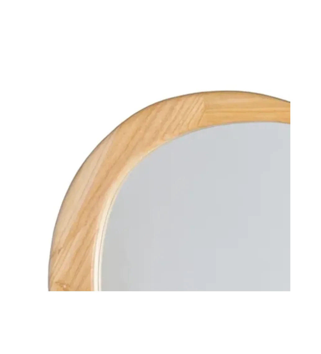 Lustro wiszące ETAPE 57 cm drewno paulowni*Zona-Design Outlet