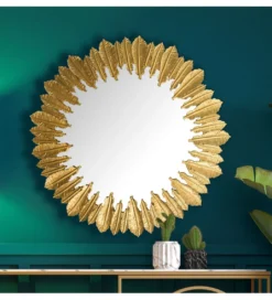 Lustro wiszące FIDER 68 cm złote*WOHNLING, GERMANY