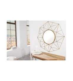 Lustro wiszące GORAN 91 cm w kolorze mosiężnym*Invicta Interior New