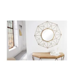 Lustro wiszące GORAN 91 cm w kolorze mosiężnym*Invicta Interior New