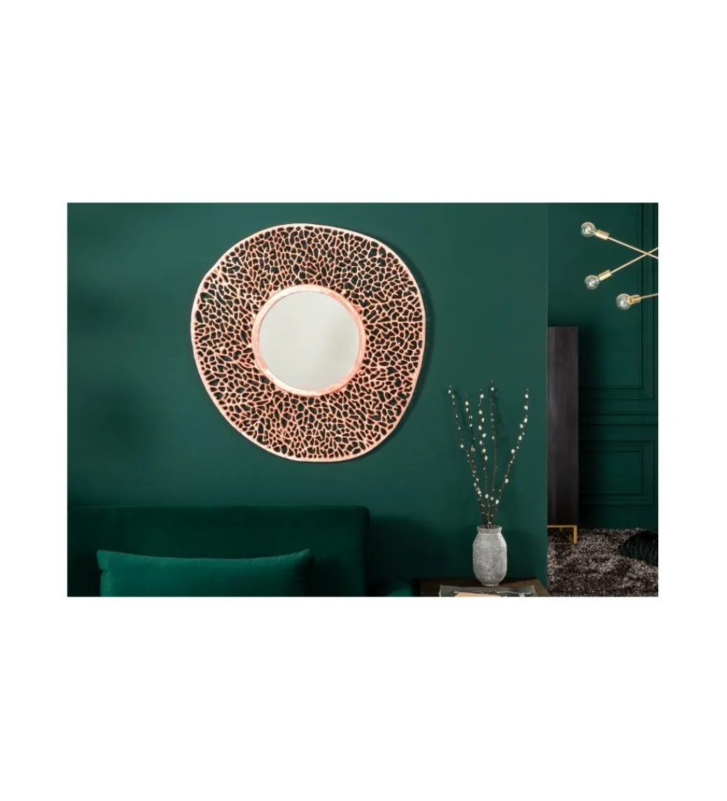 Lustro wiszące LEAF 110 cm miedziane*Invicta Interior Discount