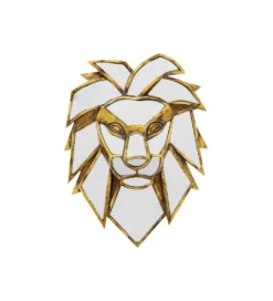 Lustro wiszące LION 35 cm złote*KDesign Discount