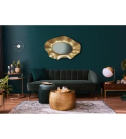 Lustro wiszące LUXI 60 cm antyczne złote*WOHNLING, GERMANY
