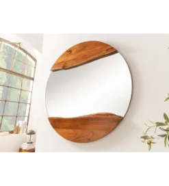 Lustro wiszące MIRROR 100 cm drewno akacja*Invicta Interior Hot