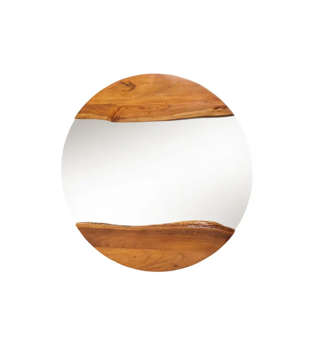 Lustro wiszące MIRROR 100 cm drewno akacja*Invicta Interior Hot