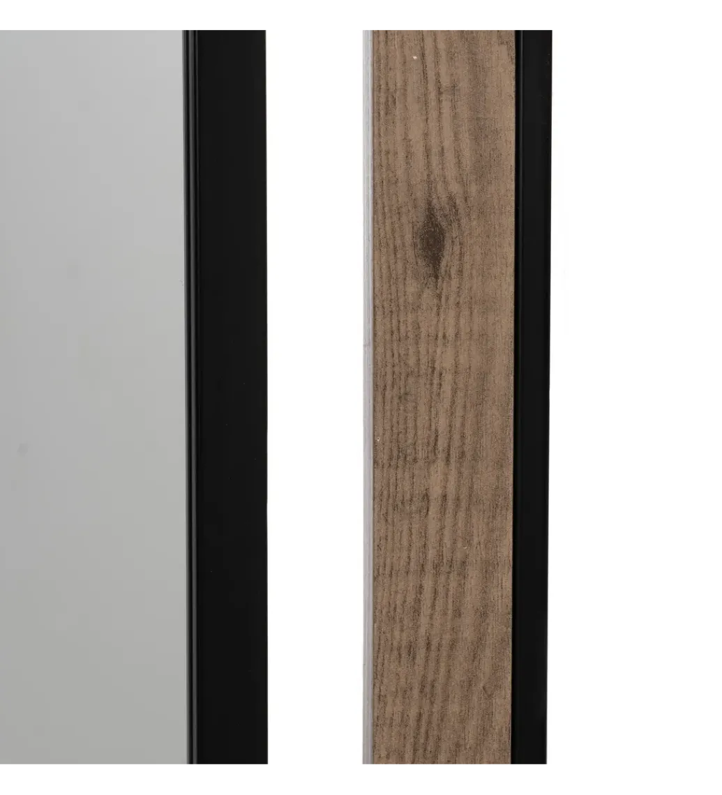 Lustro wiszące NAGATARO 45 x 100 cm czarne naturalne*Zona-Design Best