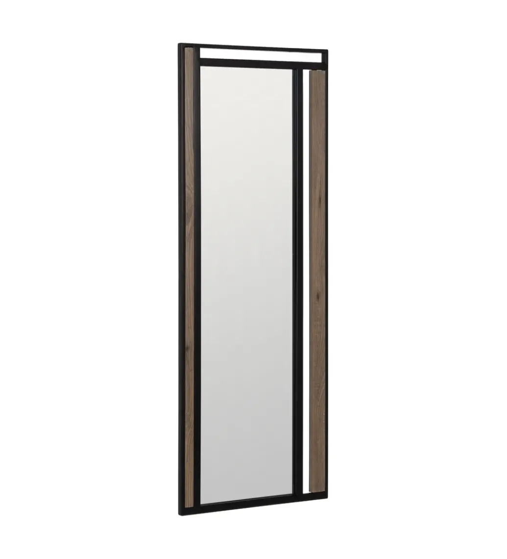 Lustro wiszące NAGATARO 45 x 100 cm czarne naturalne*Zona-Design Best