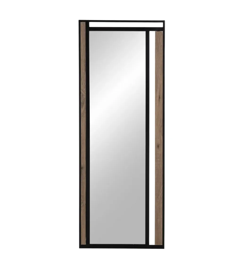 Lustro wiszące NAGATARO 45 x 100 cm czarne naturalne*Zona-Design Best