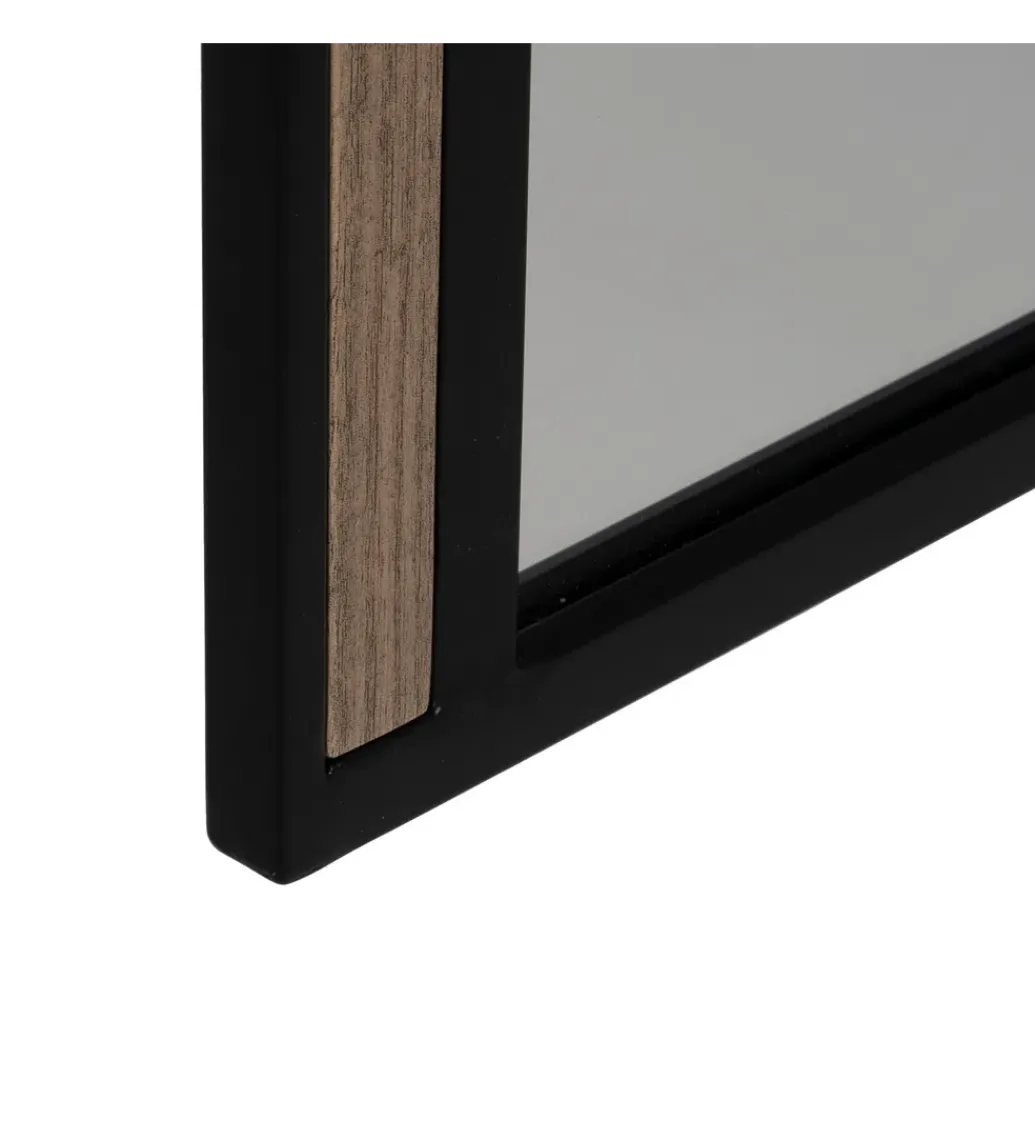 Lustro wiszące NAGATARO 45 x 100 cm czarne naturalne*Zona-Design Best