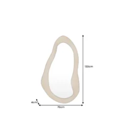 Lustro wiszące ORGANIC 130 cm drewno mango*Invicta Interior Outlet