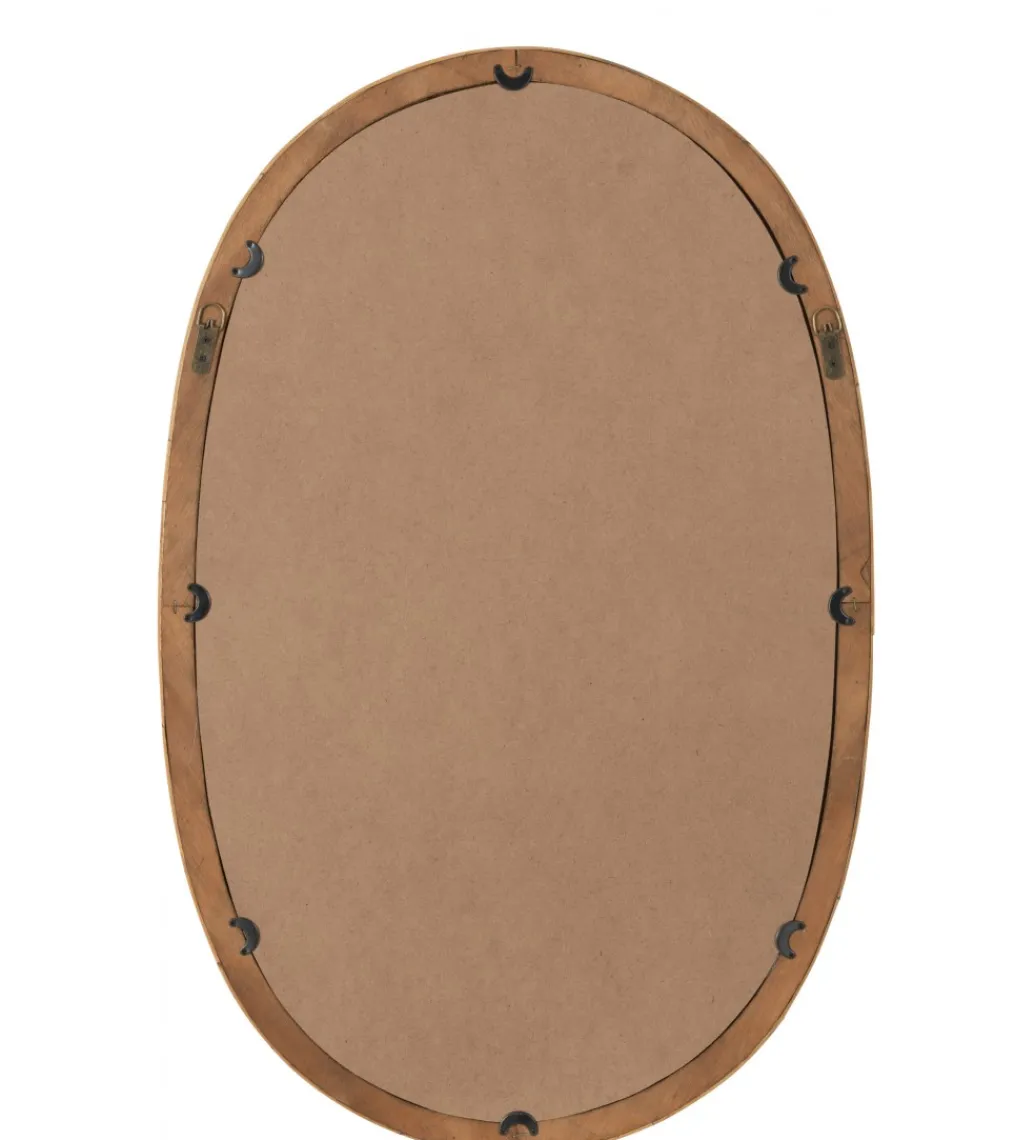 Lustro wiszące RECTANGLE 61 cm naturalne*J-Line Best