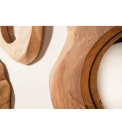 Lustro wiszące Reflect 31 cm drewno Teak*Invicta Interior - przedsprzedaż Outlet