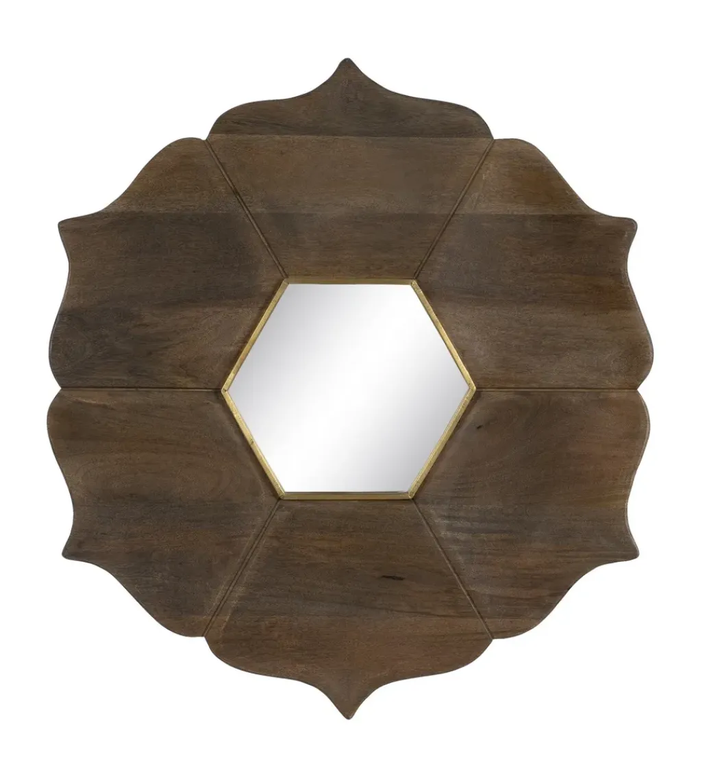 Lustro wiszące RETUNM 90 cm drewno mango*Zona-Design New