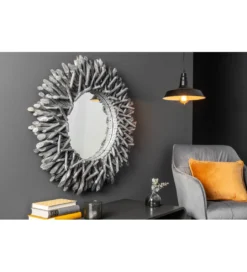 Lustro wiszące Riverside 80 cm szare*Invicta Interior Online