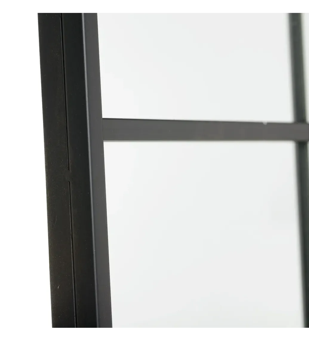 Lustro wiszące SYLAS 180 cm x 90 cm czarne*Zona-Design Clearance
