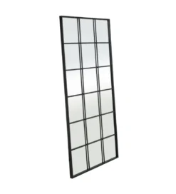 Lustro wiszące SYLAS 180 cm x 90 cm czarne*Zona-Design Clearance
