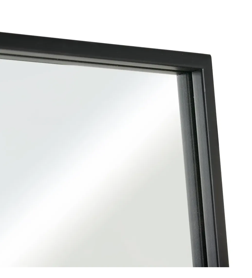 Lustro wiszące SYLAS 180 cm x 90 cm czarne*Zona-Design Clearance