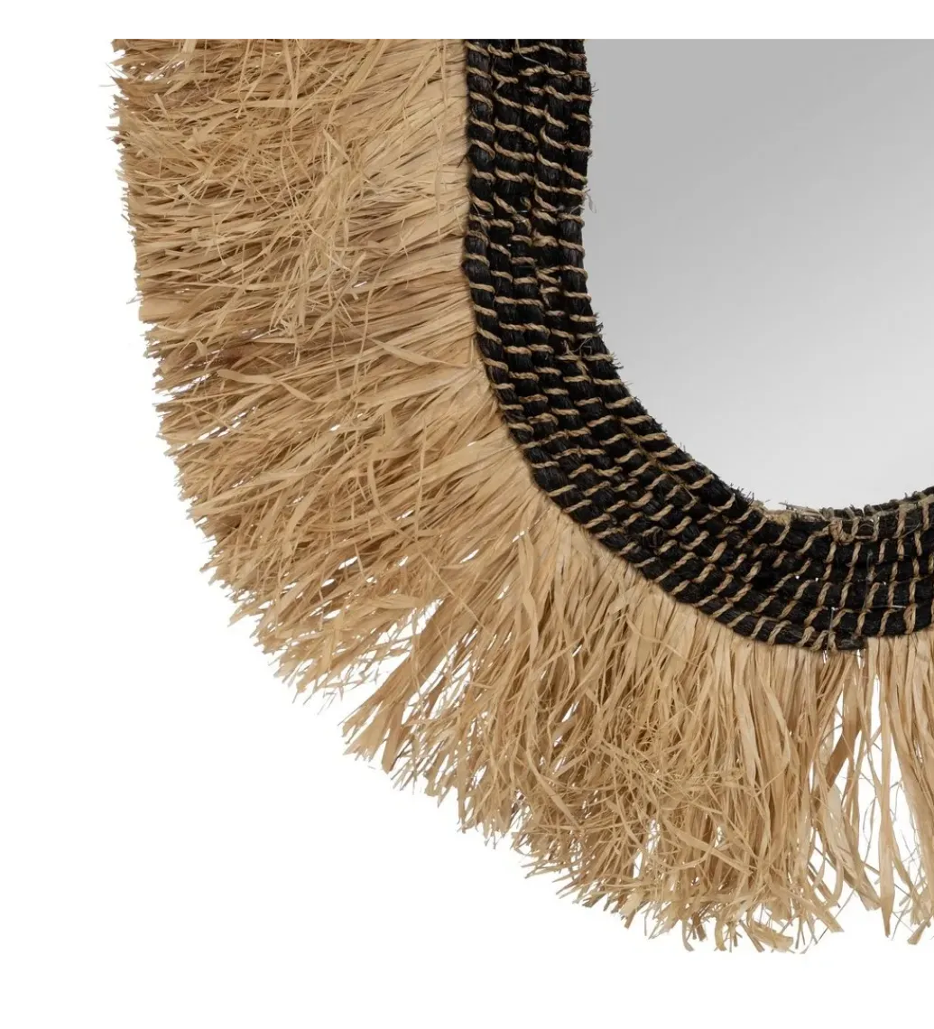 Lustro wiszące TEKSNIMA 90 cm naturalne*Zona-Design Best
