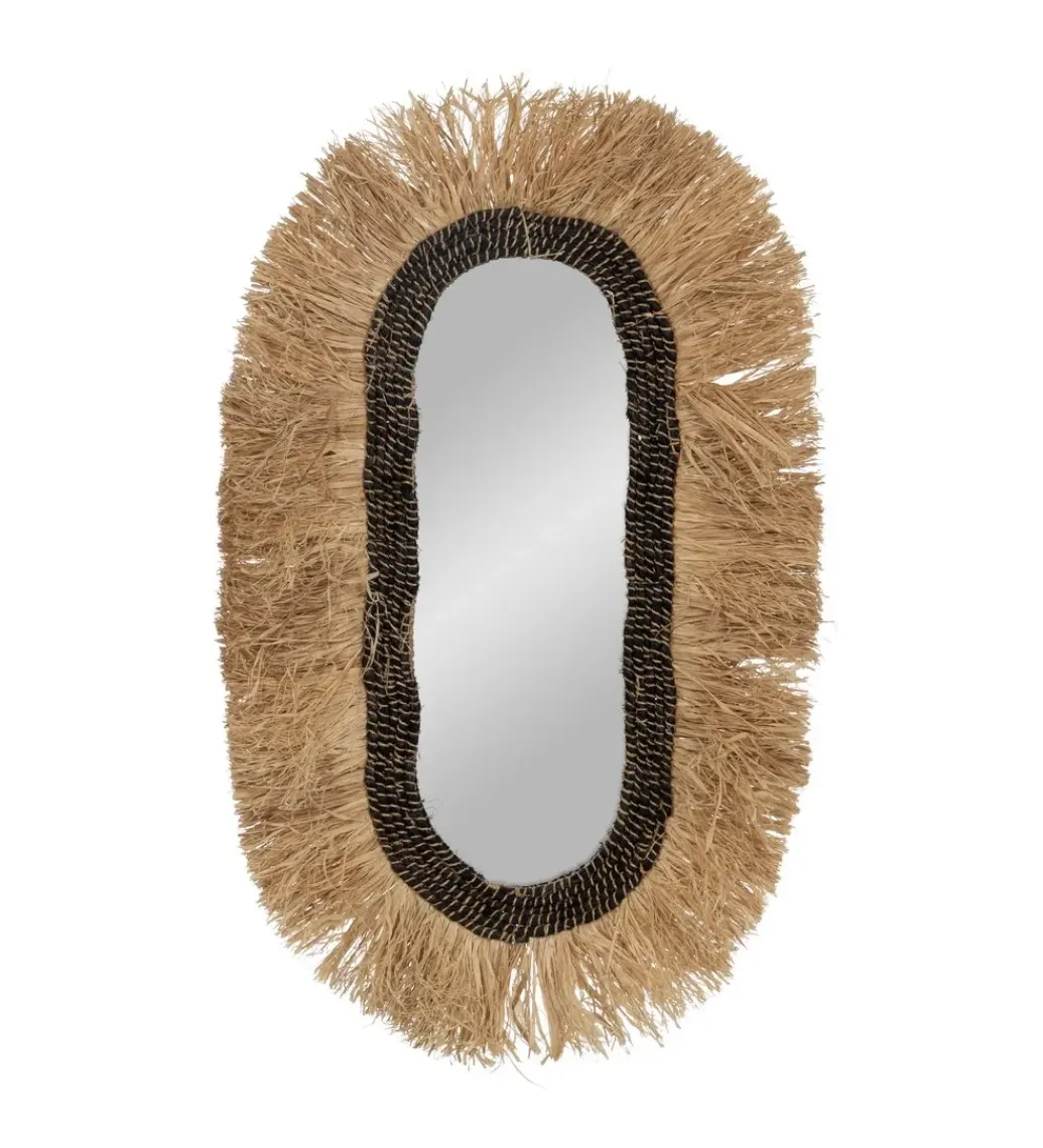 Lustro wiszące TEKSNIMA 90 cm naturalne*Zona-Design Best