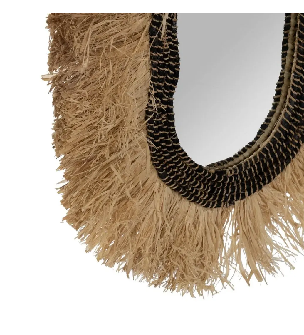 Lustro wiszące TEKSNIMA 90 cm naturalne*Zona-Design Best