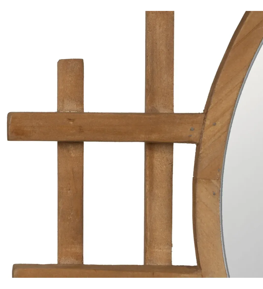 Lustro wiszące TIKITAK 64 cm drewno jodła*Zona-Design Best