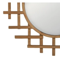 Lustro wiszące TIKITAK 64 cm drewno jodła*Zona-Design Best