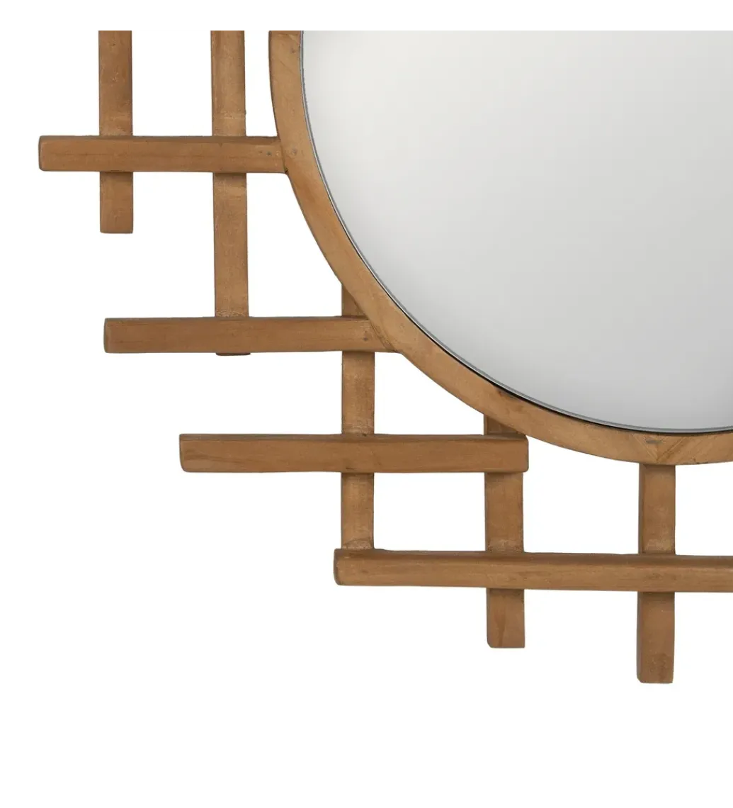 Lustro wiszące TIKITAK 64 cm drewno jodła*Zona-Design Best
