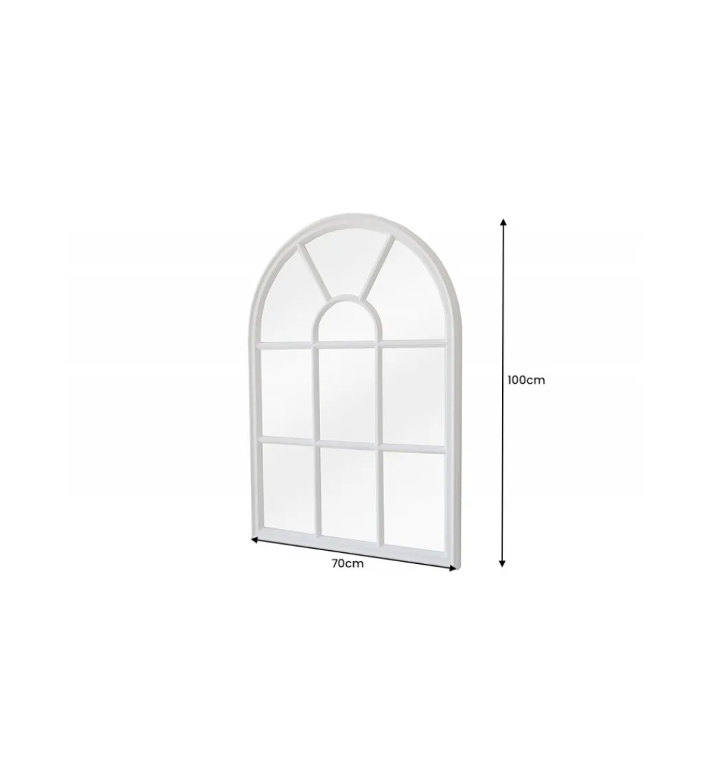 Lustro wiszące WINDOW Castillo 70 cm białe*Invicta Interior Clearance
