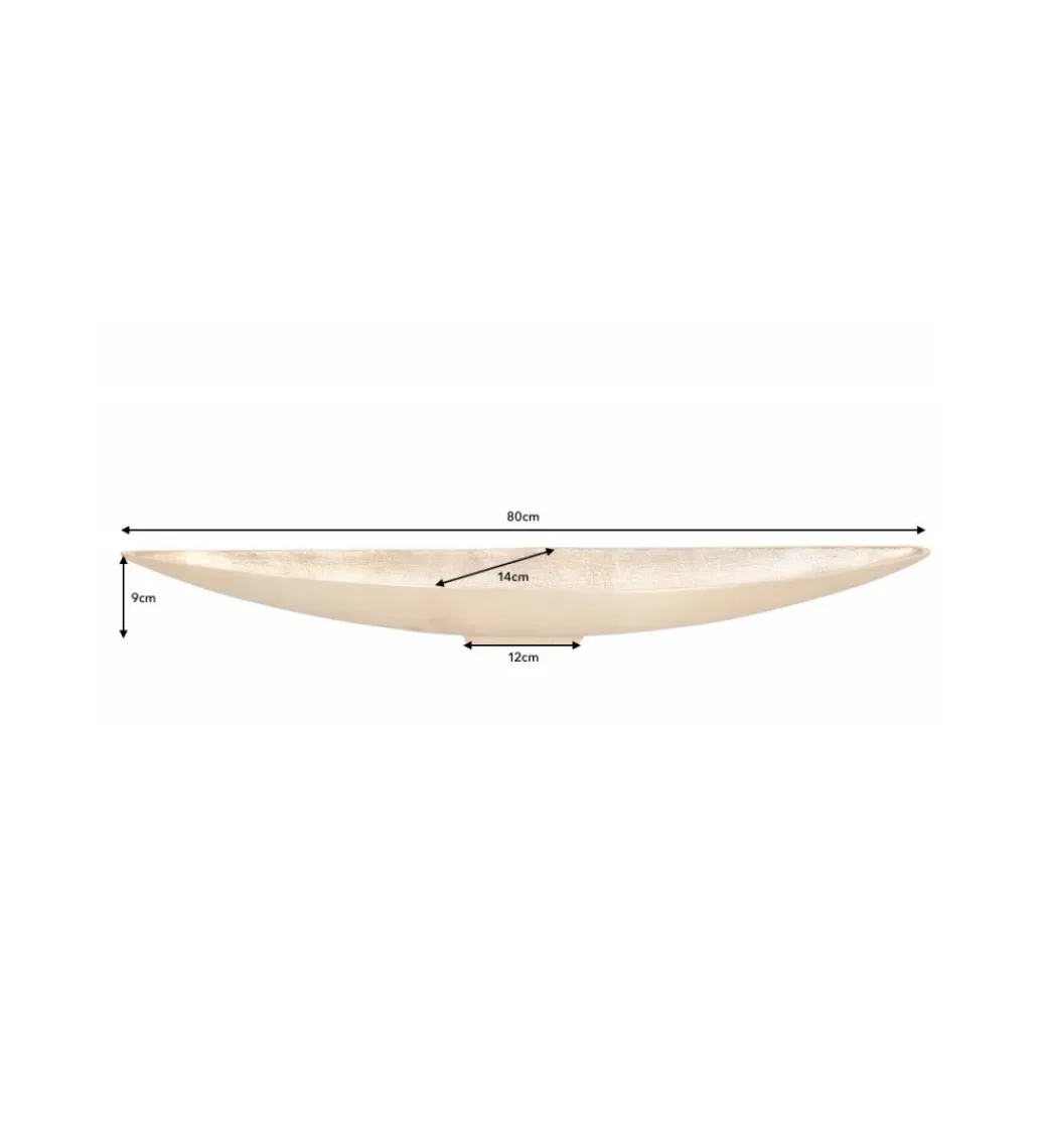Misa Leaf 80 cm antyczny złoty*Invicta Interior - przedsprzedaż Outlet