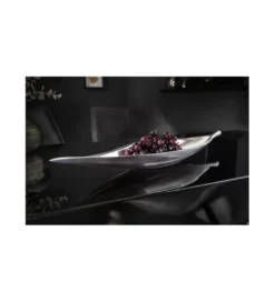 Misa Leaf 40 cm x 10 cm srebrna*Invicta Interior Hot