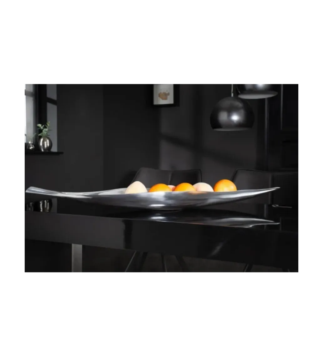 Misa Leaf 80 cm x 15 cm Srebrna*Invicta Interior Outlet