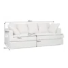 Modułowa sofa KILLIAN 94 cm z podłokietnikiem jasny beż*Invicta Interior Clearance