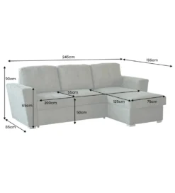 Narożnik APARTMENT 245 cm z funkcją spania zielony*Invicta Interior Outlet