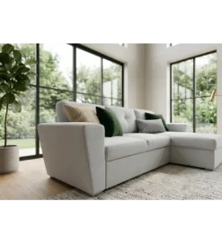 Narożnik APARTMENT 245 cm z funkcją spania beżowy*Invicta Interior Hot
