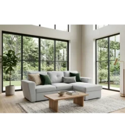 Narożnik APARTMENT 245 cm z funkcją spania beżowy*Invicta Interior Hot