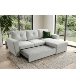 Narożnik APARTMENT 245 cm z funkcją spania beżowy*Invicta Interior Hot