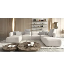 Narożnik BAHAMA Candelo XL 372 cm z ottomaną otwartą 172 cm*Wersal Outlet