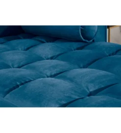 Narożnik Canis Velvet 260 cm ciemnoniebieski aksamit*Invicta Interior Online