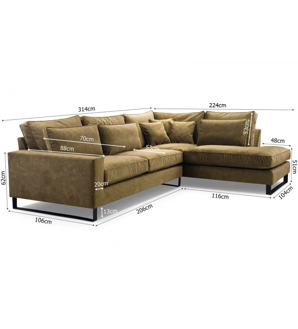 Narożnik CORTINO 314 cm*Kmeble Outlet