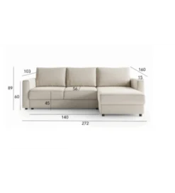 Narożnik DELANTO 272 cm na włoskim stelażu*Comforteo Best