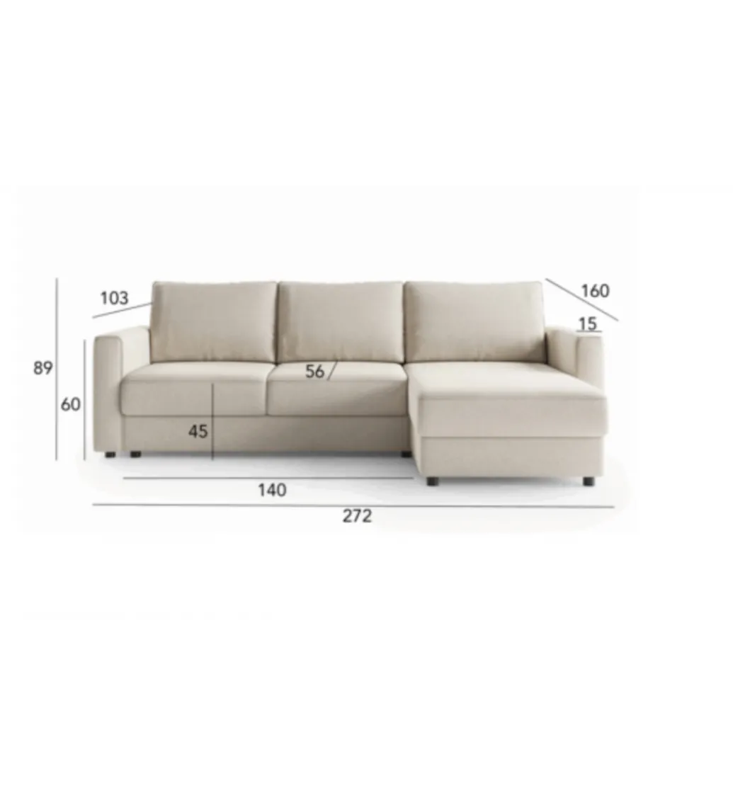 Narożnik DELANTO 272 cm na włoskim stelażu*Comforteo Best