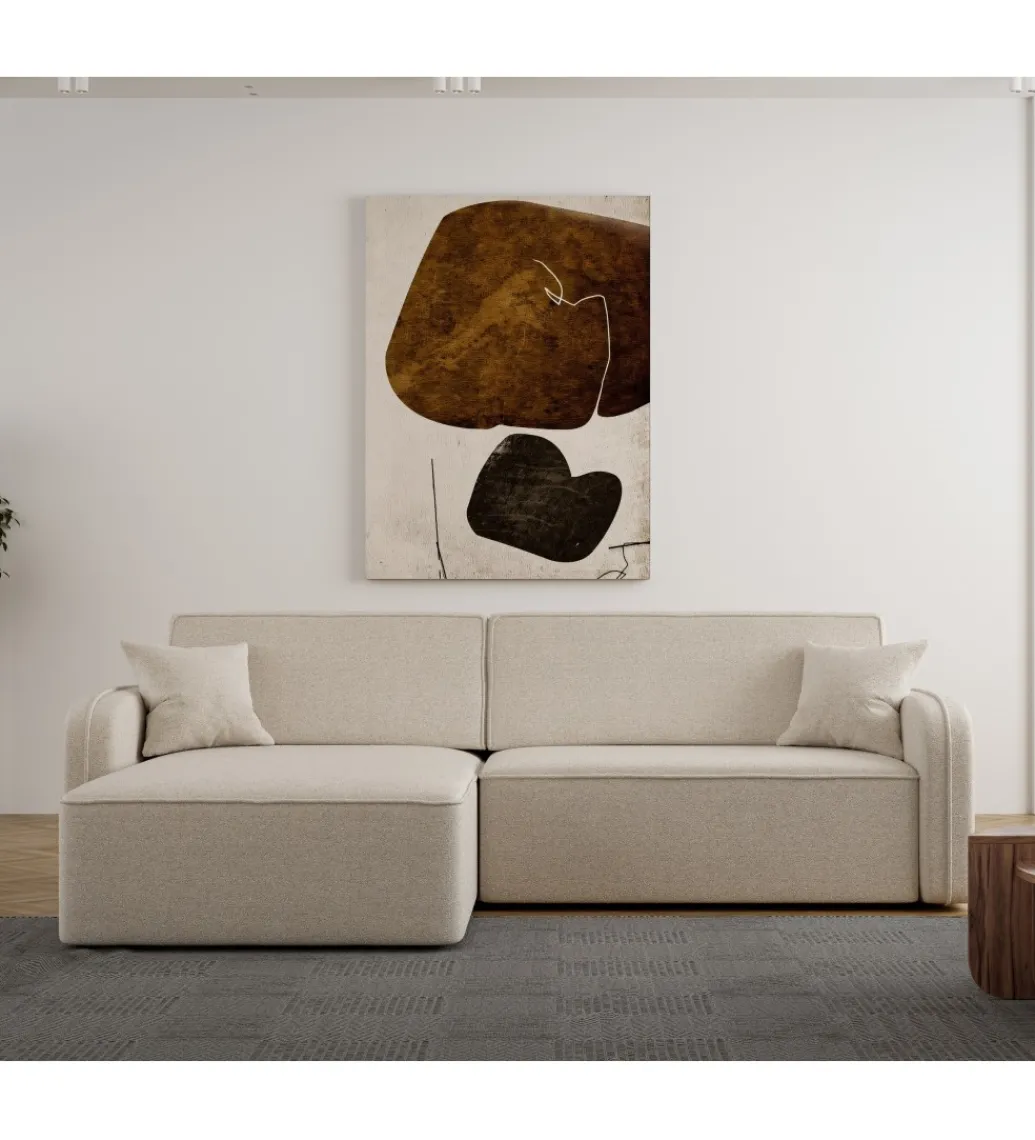 Narożnik rozkładany AKITA 225 cm z funkcją spania*ZDDESIGN Outlet