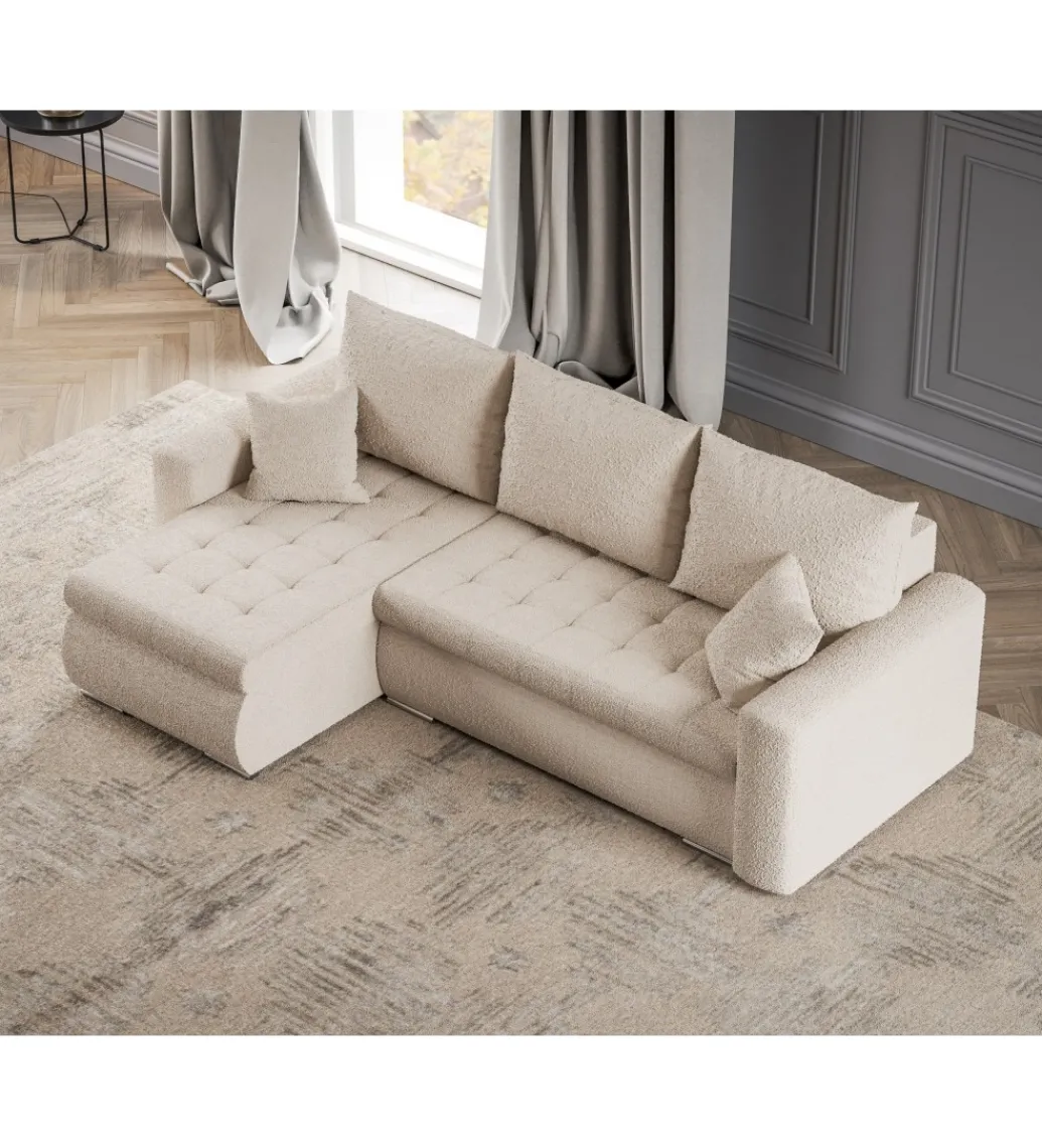 Narożnik rozkładany BERNO 238 cm z funkcją spania*ZDDESIGN