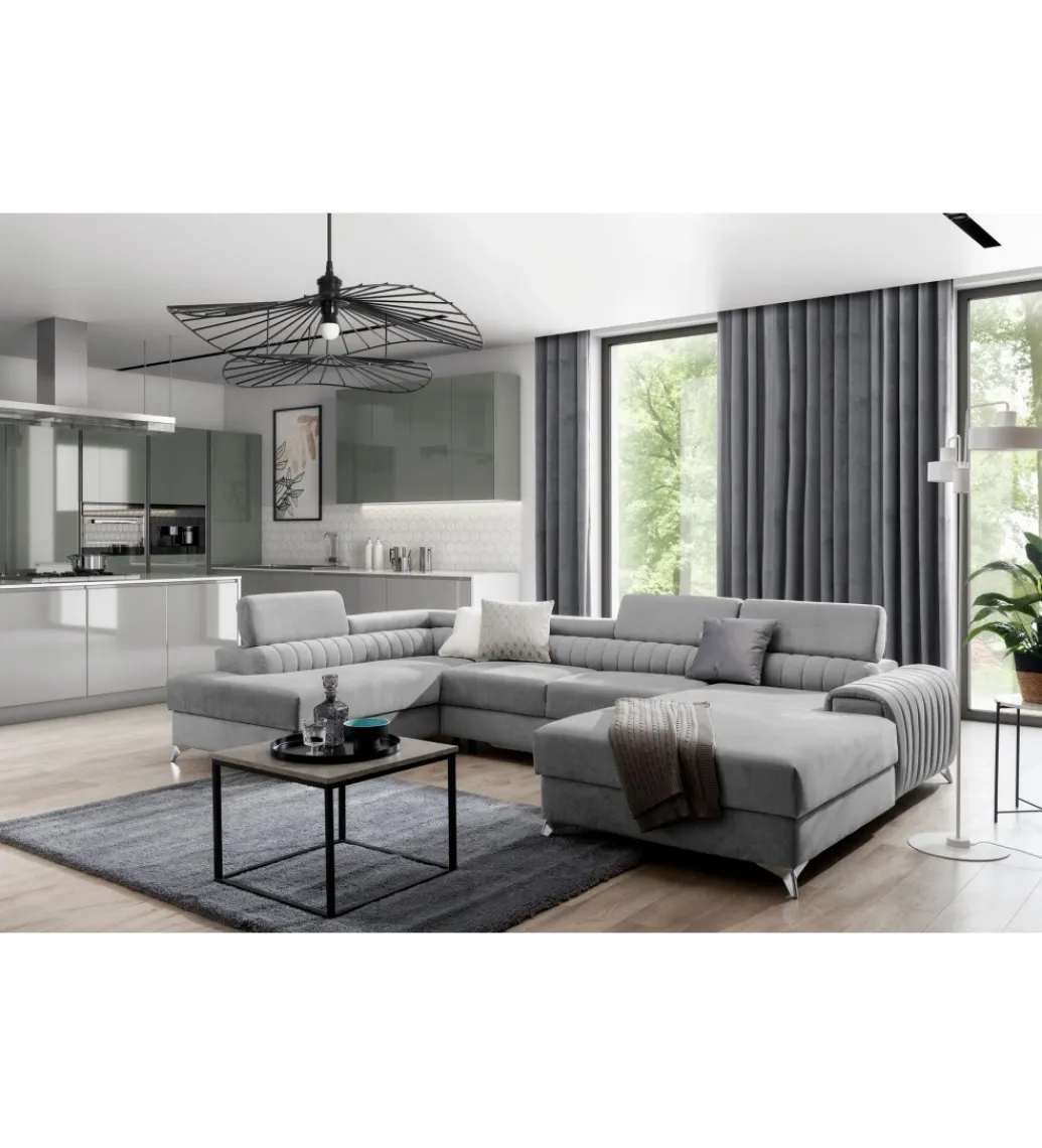 Narożnik rozkładany LACANTE 354 cm z funkcją spania*ELTAP Discount