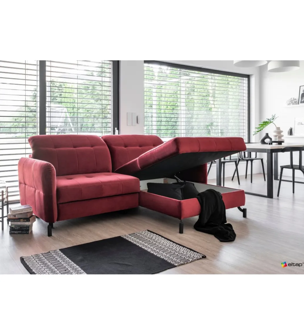 Narożnik rozkładany LORELLE 225 cm z funkcją spania*ELTAP Discount