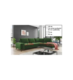 Narożnik rozkładany MAKO Flavio L 286 cm z funkcją spania*Comforteo