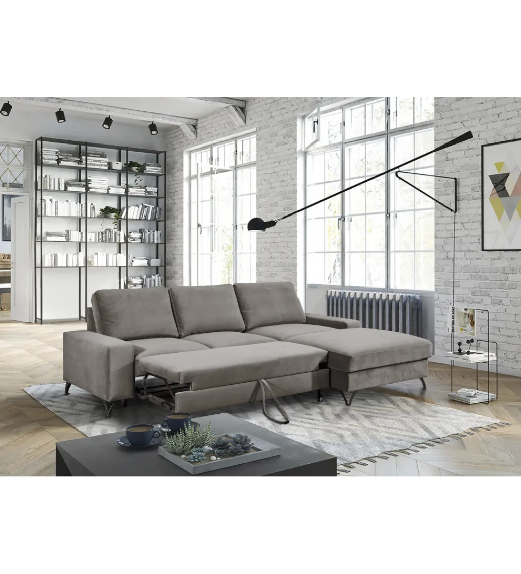 Narożnik rozkładany MAKO Flavio MINI 264 cm z funkcją spania*Comforteo Clearance