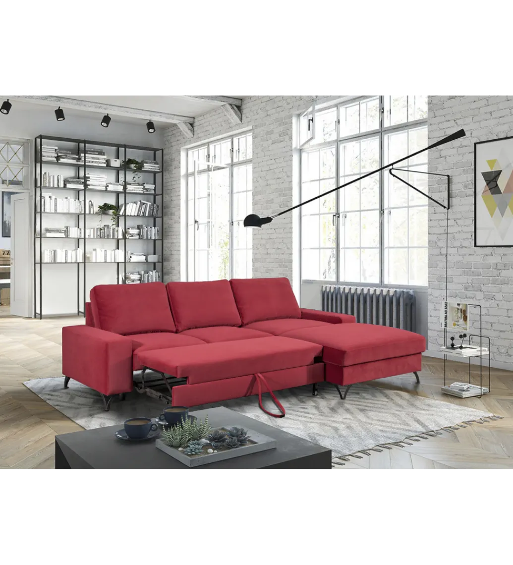Narożnik rozkładany MAKO Flavio MINI 264 cm z funkcją spania*Comforteo Clearance