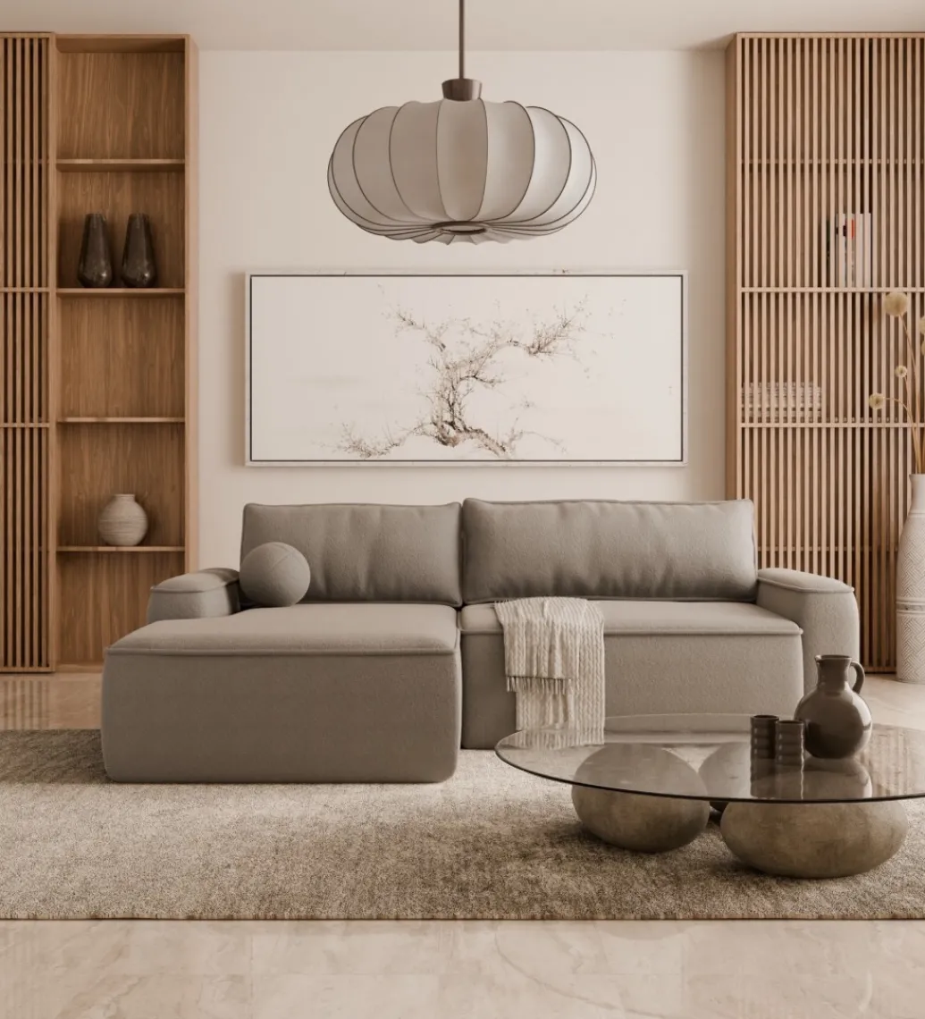 Narożnik rozkładany OWEMBRO 245 cm z funkcją spania*GZDDesign