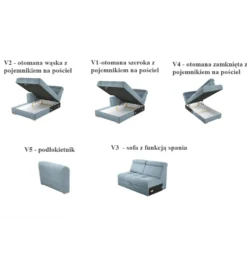 Narożnik rozkładany VIVA Riva 270 cm z funkcją spania*Comforteo Discount